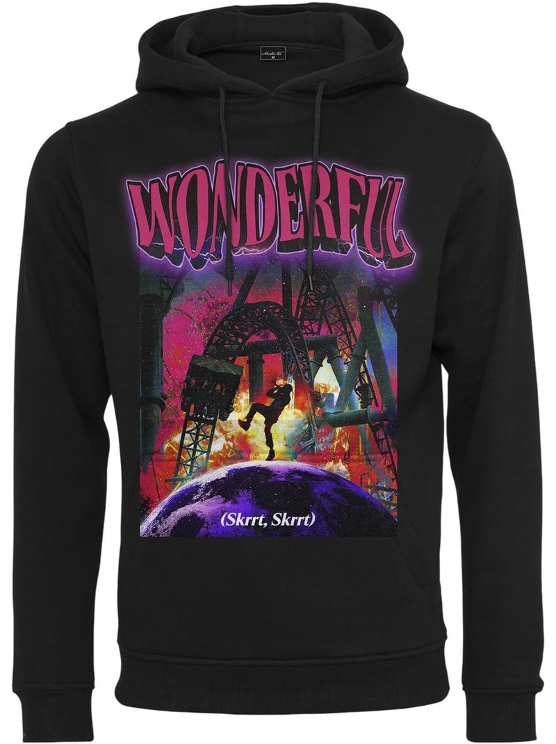Sudadera wonderful diseño travis scott para hombre - mister tee Negro - Kiabi