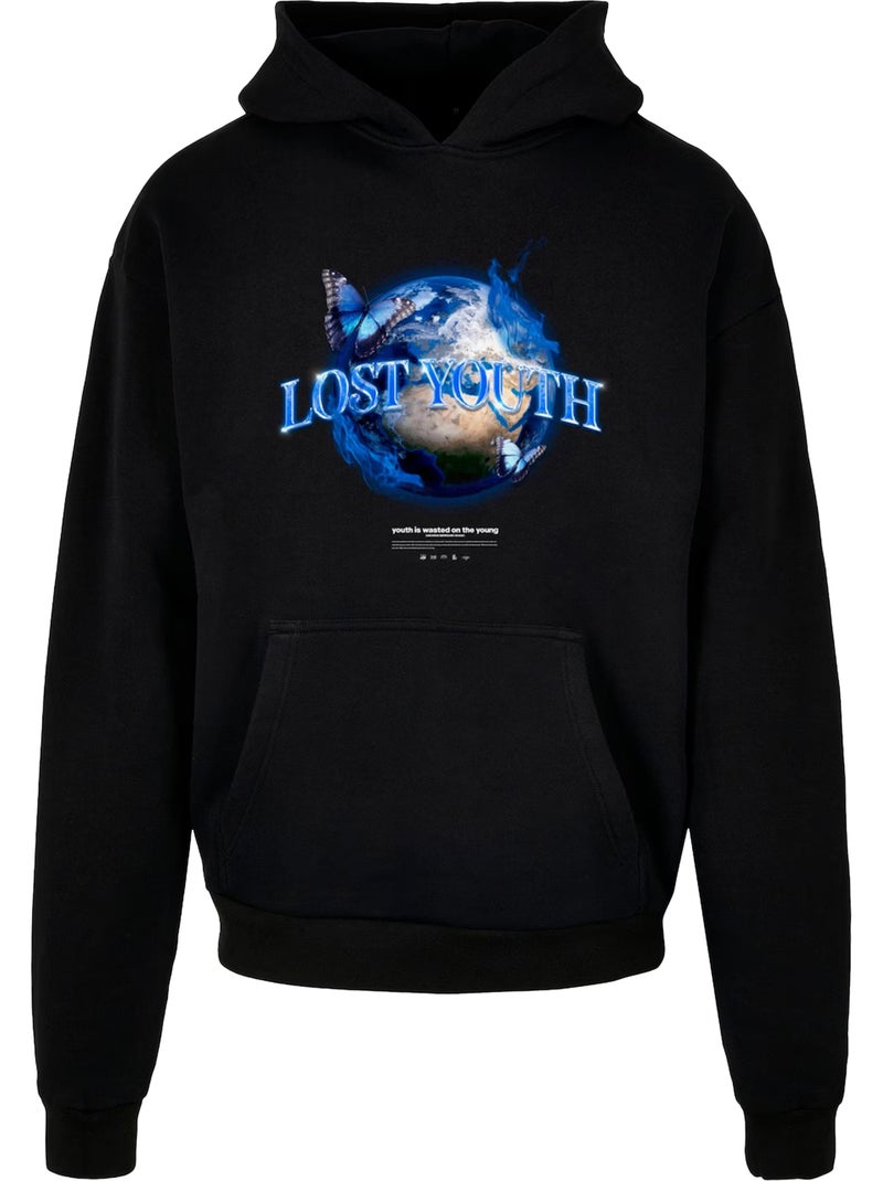 Sudadera world para hombre - lost youth Negro - Kiabi
