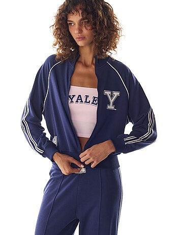 Sudadera yale con detalle de rayas penti