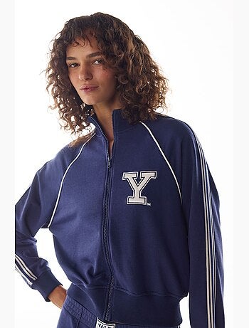 Sudadera yale con detalle de rayas penti