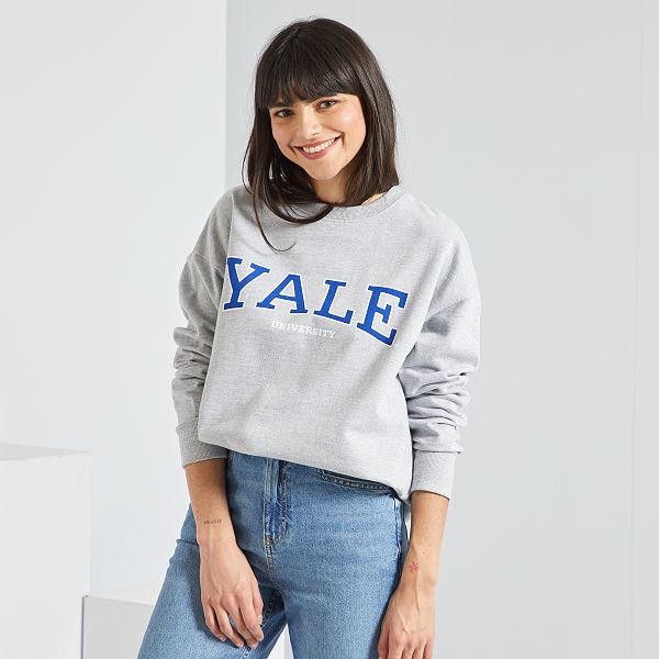 Sudadera 'Yale University' Mujer talla 34 a 48 - GRIS - Kiabi - 20,00€