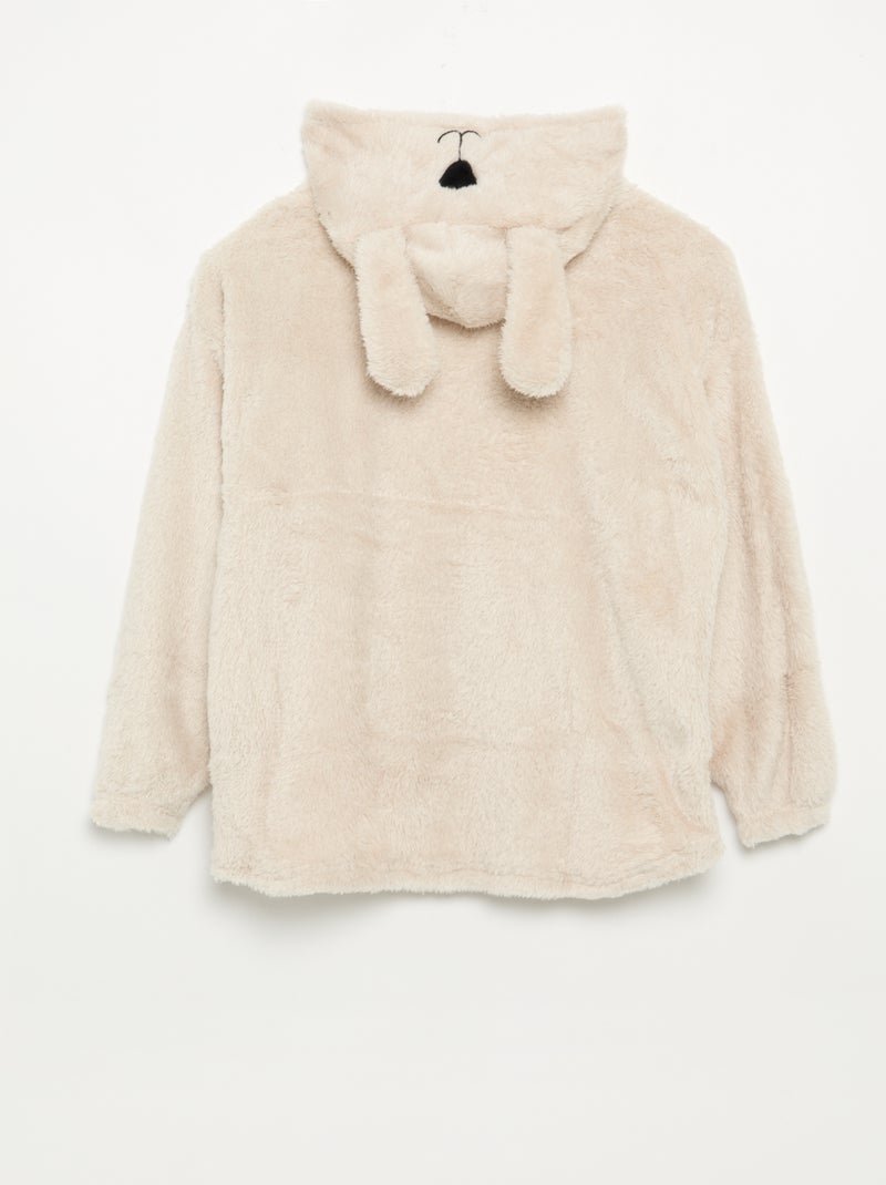 Sudaderas con capucha de punto de peluche Beige - Kiabi
