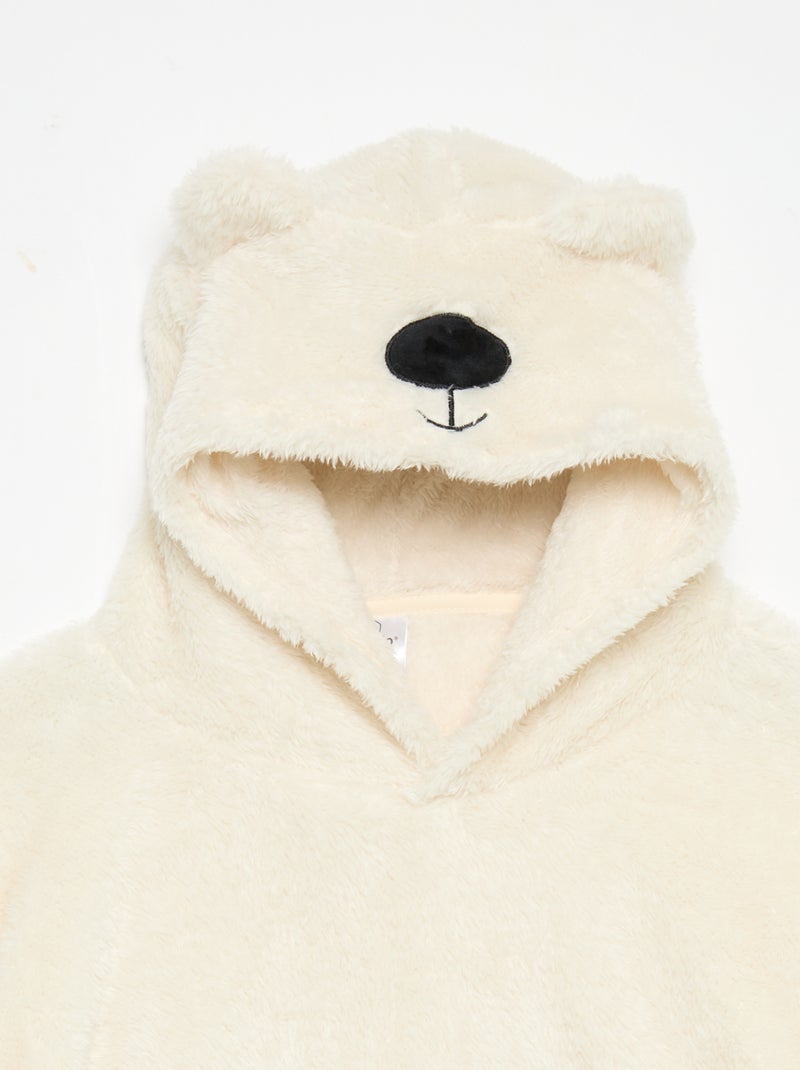 Sudaderas con capucha de punto de peluche Rosa - Kiabi
