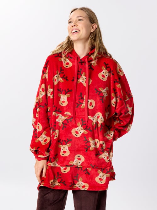 Sudaderas con capucha de tejido peluche 'Navidad' - Kiabi Sudaderas con capucha de tejido peluche 'Navidad' - Kiabi