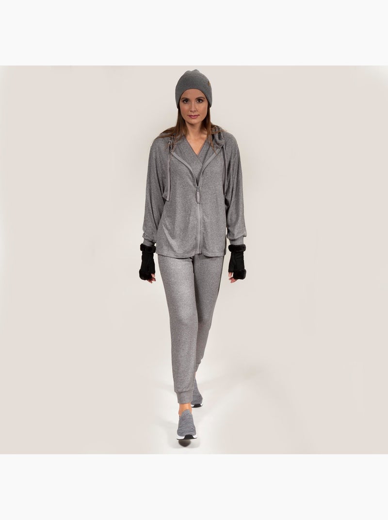 Sudaderas homewear mujer Gris jaspeado - Kiabi