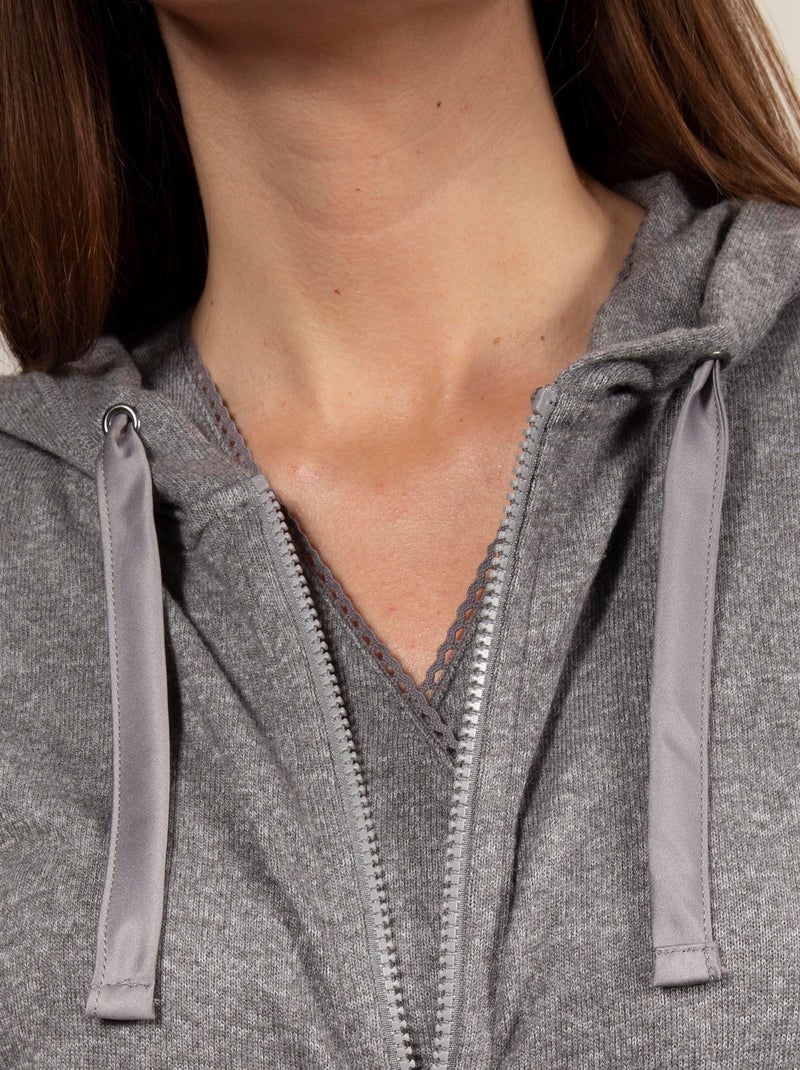 Sudaderas homewear mujer Isotoner Gris jaspeado - Kiabi