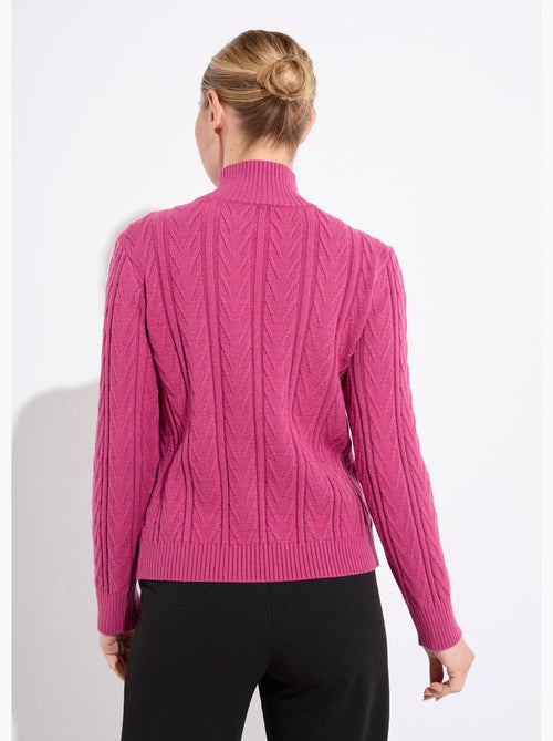 Suéter cálido de cuello alto, acanalado y retorcido - Afibel - Kiabi