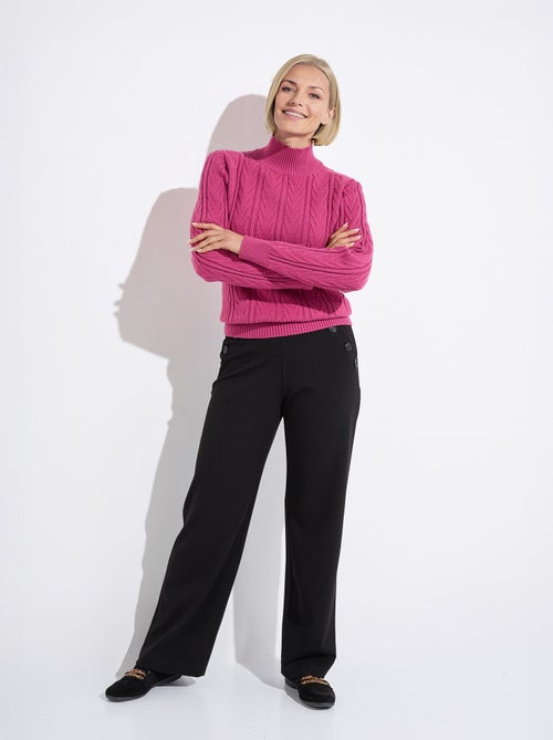 Suéter cálido de cuello alto, acanalado y retorcido - Afibel - Kiabi