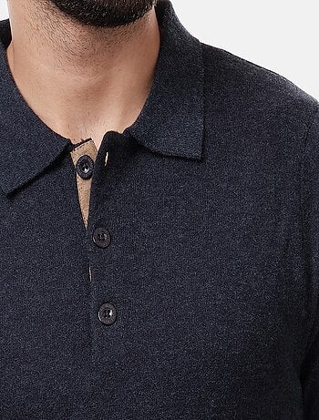 Suéter con cuello polo