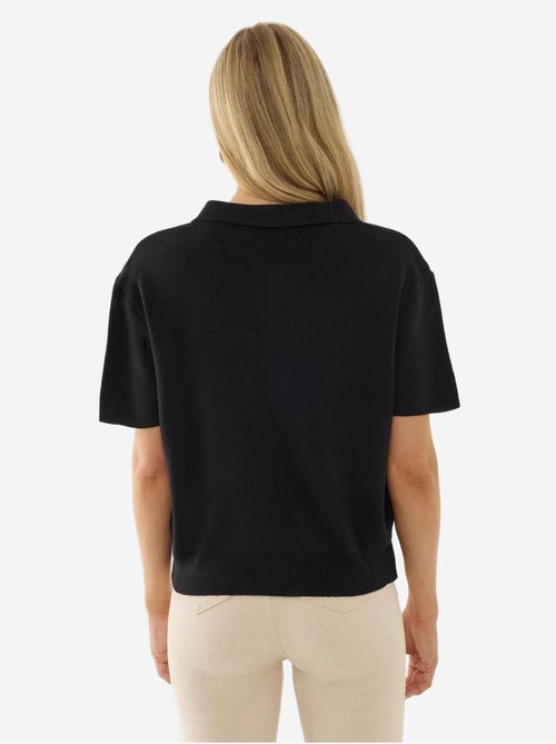 Suéter con cuello polo y cremallera - Kiabi Suéter con cuello polo y cremallera - Kiabi