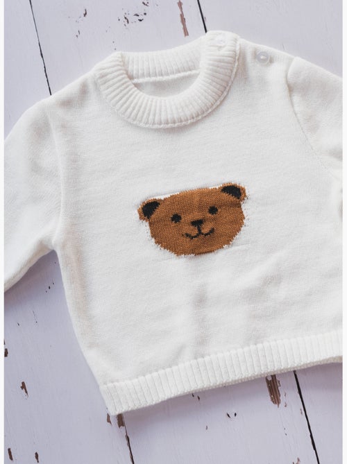 Suéter de algodón con motivo de osito - Kiabi