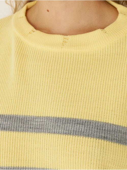 Suéter de cuello redondo a rayas hiccup - Kiabi