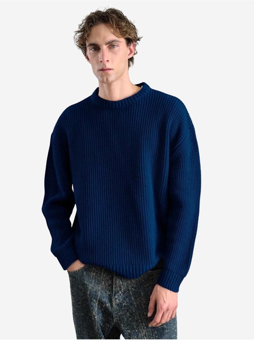 Suéter de cuello redondo acanalado para hombre giesto - Kiabi Suéter de cuello redondo acanalado para hombre giesto - Kiabi