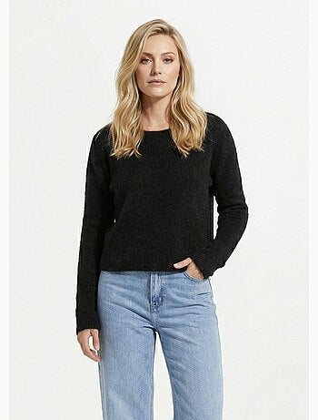 Suéter de lana con detalle de encaje en la espalda - AFIBEL