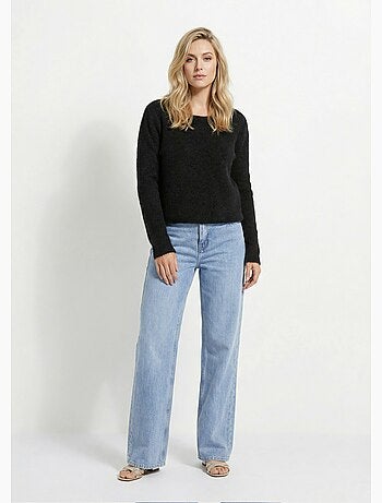 Suéter de lana con detalle de encaje en la espalda - AFIBEL