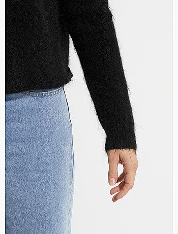 Suéter de lana con detalle de encaje en la espalda - AFIBEL