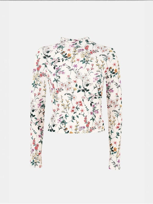 Suéter de manga larga con estampado floral hiccup - Kiabi