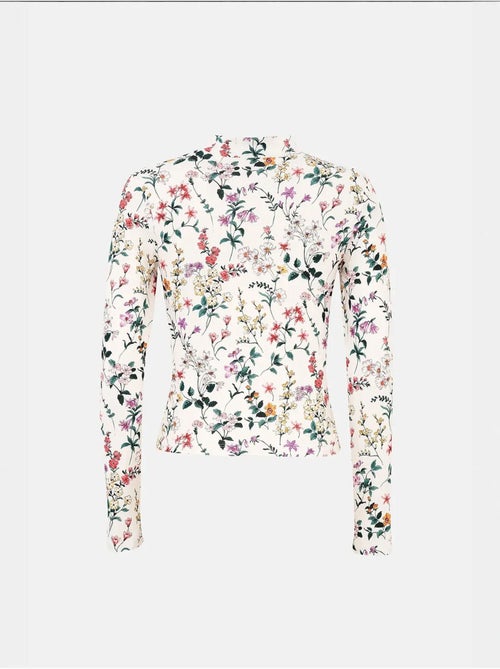 Suéter de manga larga con estampado floral hiccup - Kiabi