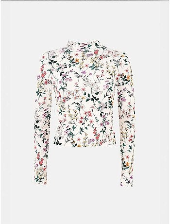 Suéter de manga larga con estampado floral