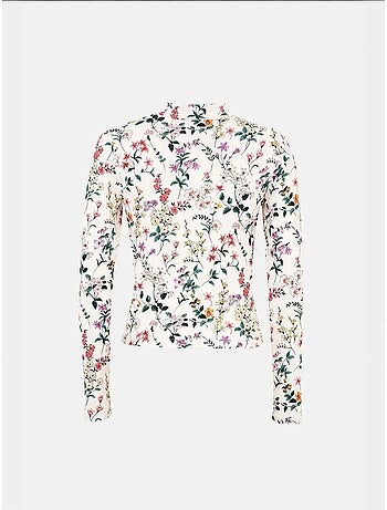 Suéter de manga larga con estampado floral