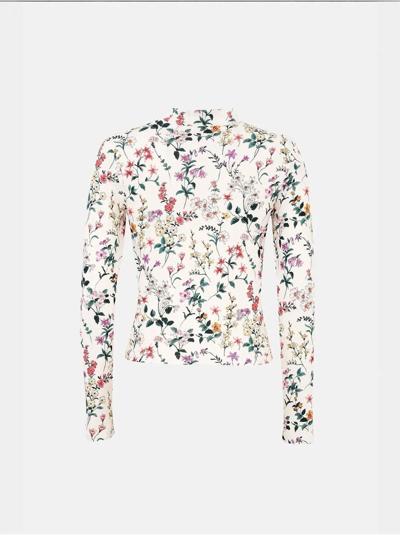 Suéter de manga larga con estampado floral Multicolor - Kiabi