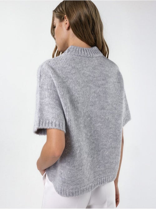 Suéter de punto de cuello redondo relaxed fit - Kiabi Suéter de punto de cuello redondo relaxed fit - Kiabi