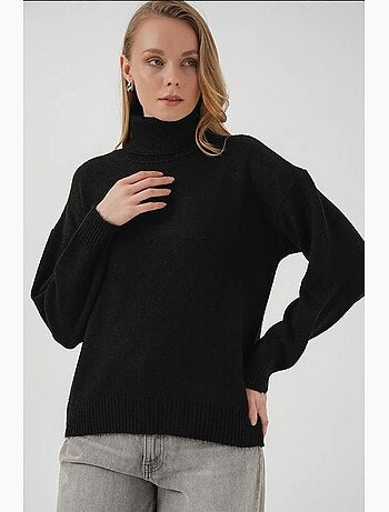 Suéter de punto extragrande con cuello alto bdart