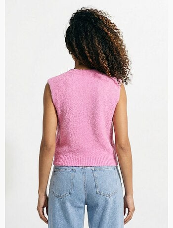 Suéter de punto sin mangas con lana - AFIBEL
