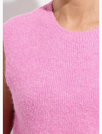 Suéter de punto sin mangas con lana - AFIBEL