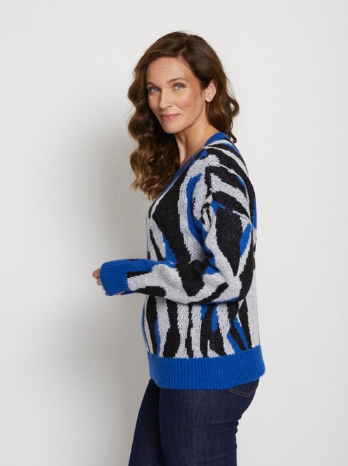 Suéter jacquard suave con punto difuso - Afibel - Kiabi