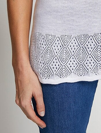 Suéter kimono de manga corta - Afibel