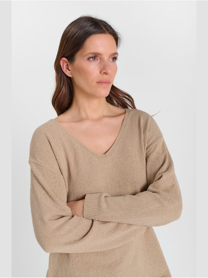 Suéter picadura Beige - Kiabi