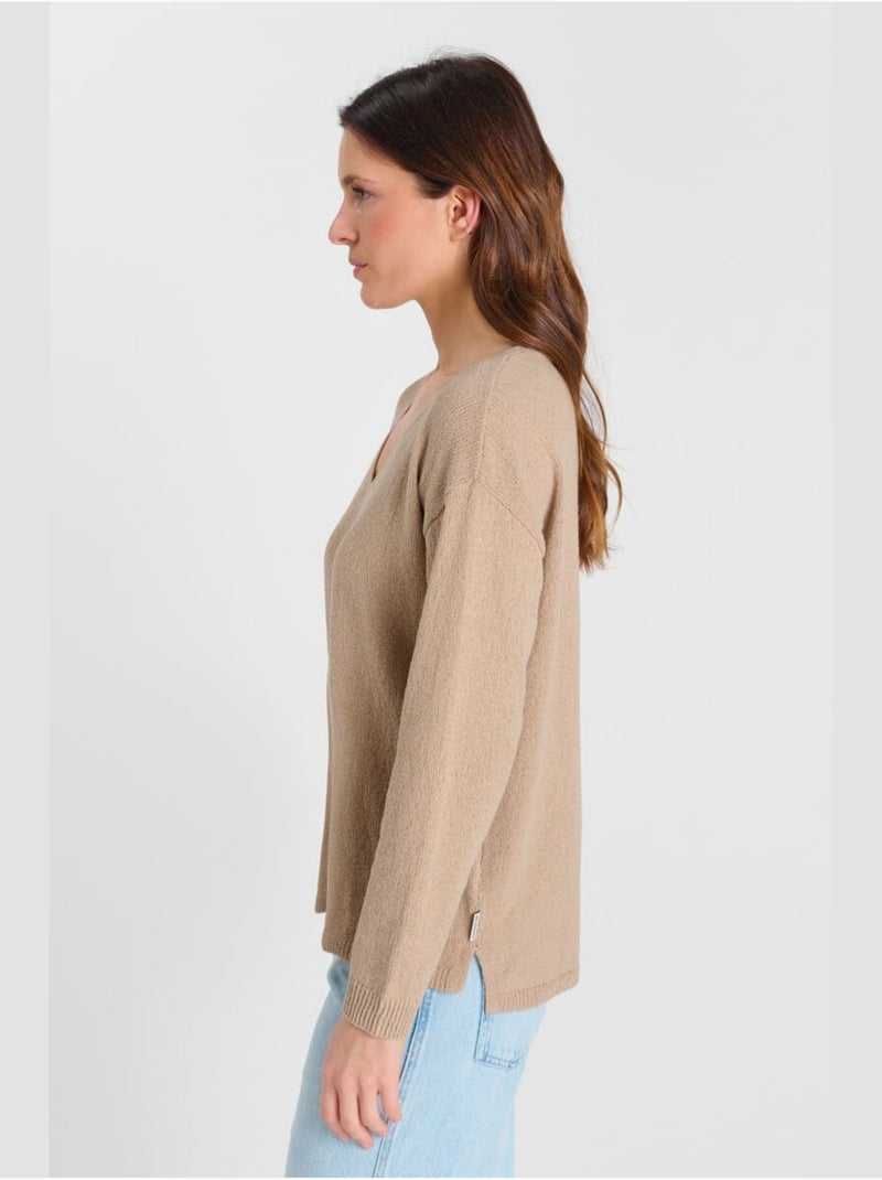 Suéter picadura Beige - Kiabi