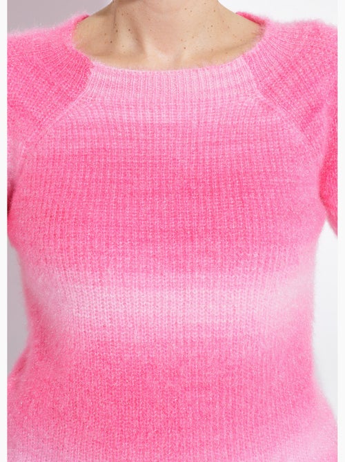 Suéter raglán con punto difuso y efecto tie-dye - Afibel - Kiabi
