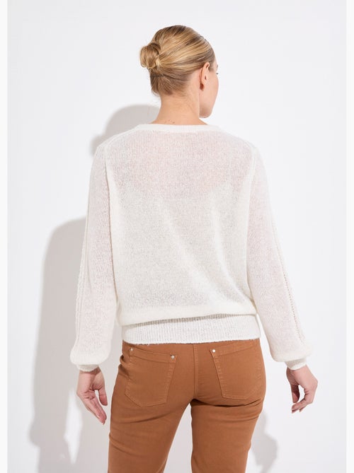 Suéter suave y envolvente con alpaca y mohair - Afibel - Kiabi
