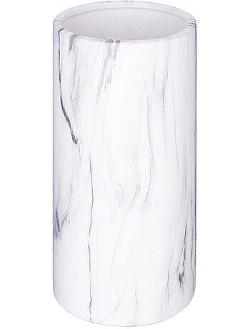 Suite 54 jarrón cilíndrico mármol blanco h20cm