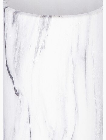 Suite 54 jarrón cilíndrico mármol blanco h20cm