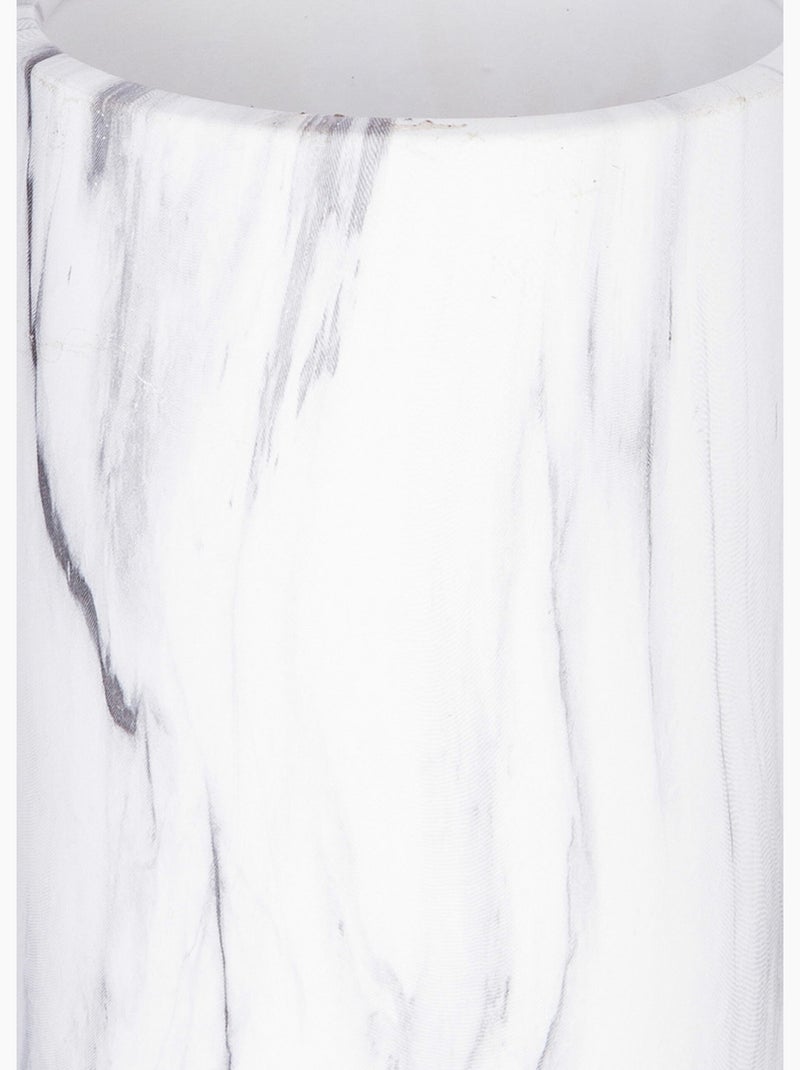 Suite 54 jarrón cilíndrico mármol blanco h20cm Blanco - Kiabi