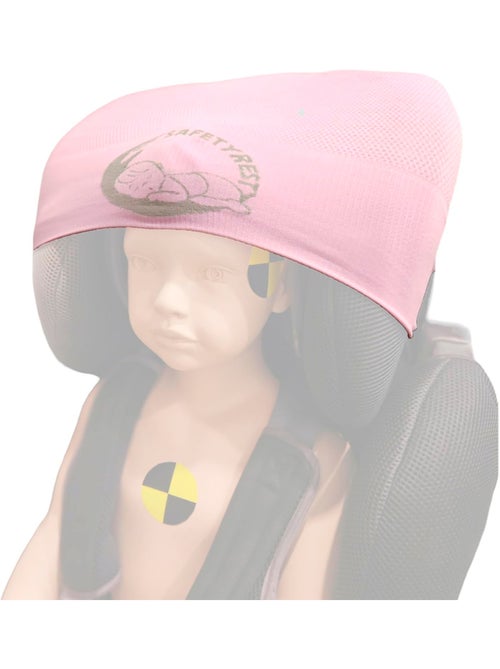 Sujeta Cabezas para Silla de Coche Infantil SAFETY REST Rosa - Kiabi