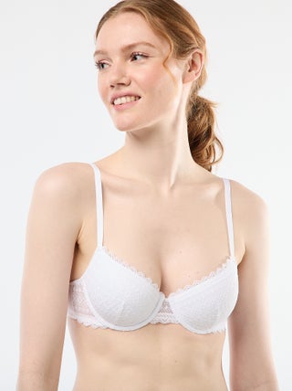 Sujetador balconet de encaje