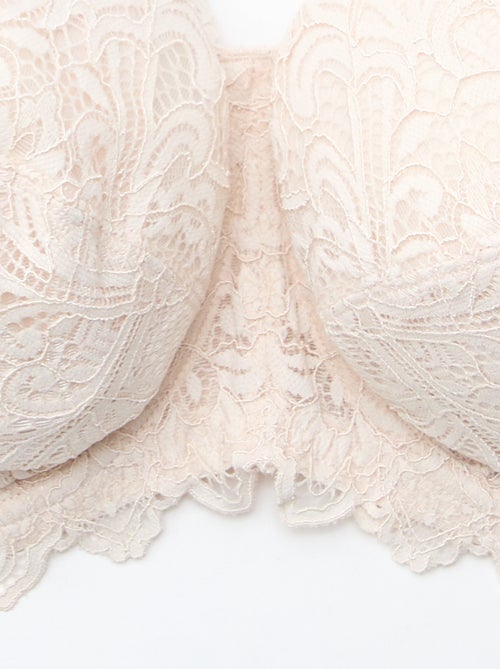 Sujetador balconet de encaje - Kiabi