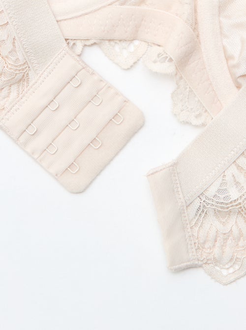 Sujetador balconet de encaje - Kiabi