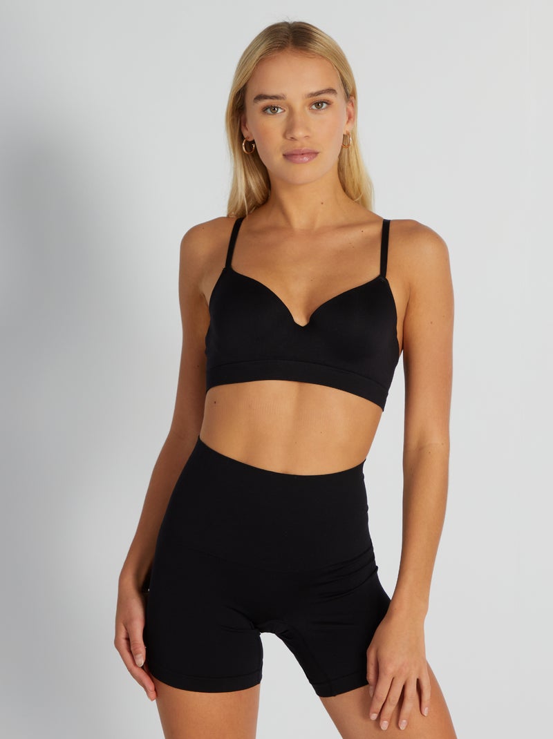 Sujetador balconet negro - Kiabi