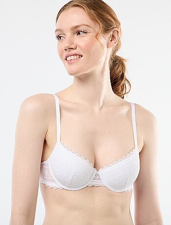 Sujetador balconette de encaje