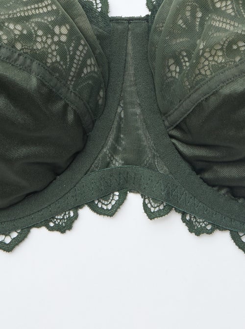 Sujetador balconette de encaje - Kiabi