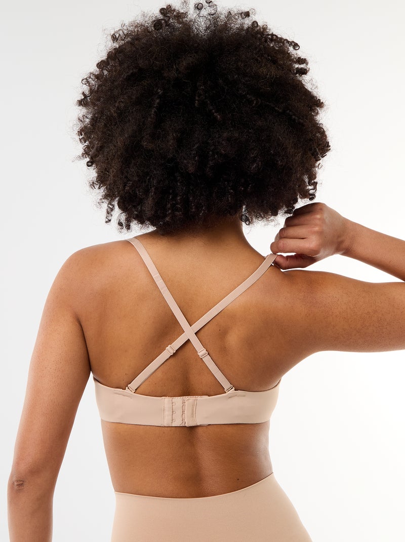 Sujetador bandeau invisible ROSA - Kiabi