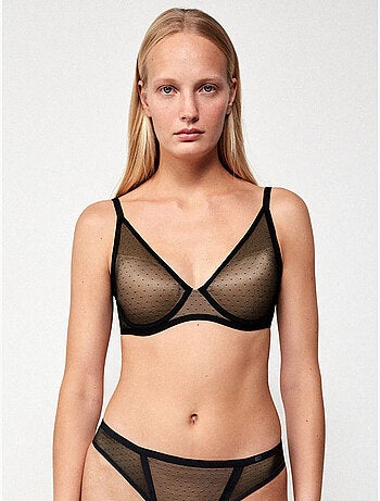 Sujetador bralette capacidad, con aro y foam, de plumetti