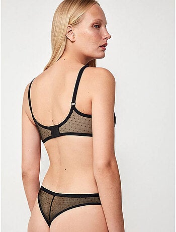 Sujetador bralette capacidad, con aro y foam, de plumetti