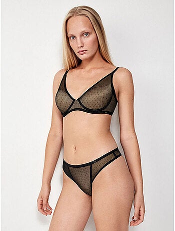 Sujetador bralette capacidad, con aro y foam, de plumetti