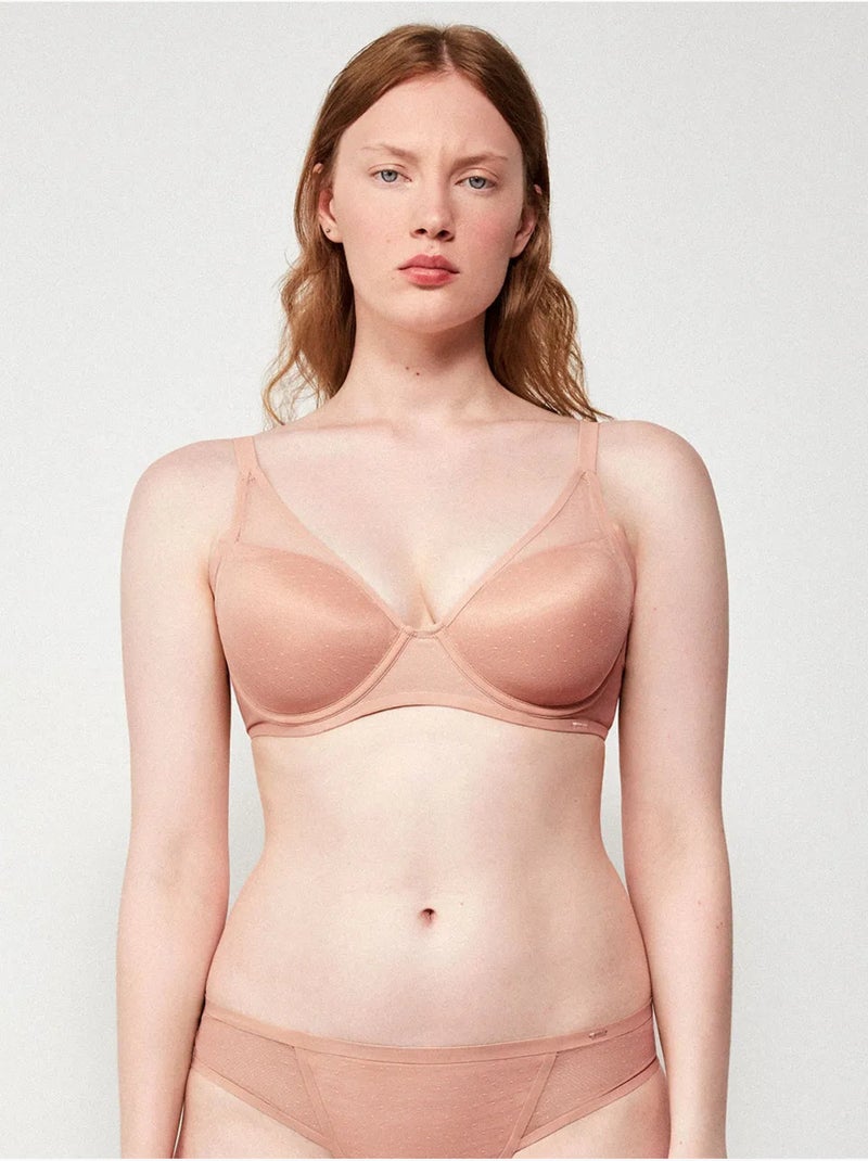 Sujetador bralette capacidad, con aro y foam, de plumetti Rosa - Kiabi